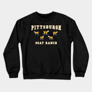 Pittsburgh Football GOAT Ranch Funny Football Animals Crewneck Sweatshirt